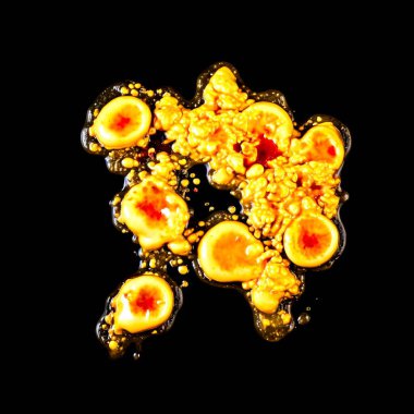 Damlayan sıvının 3B görüntülemesi