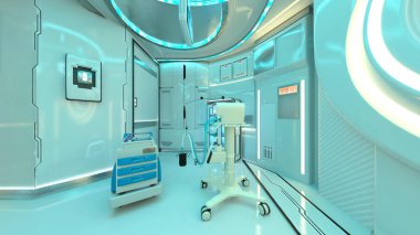 Uzay aracındaki laboratuvarın 3D görüntülemesi