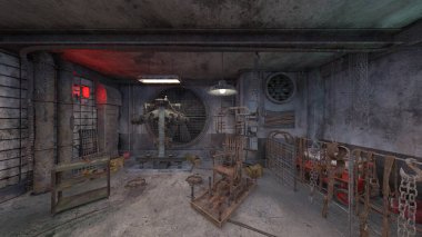 İşkence odasının 3 boyutlu canlandırması