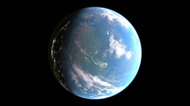 Earth 3D render