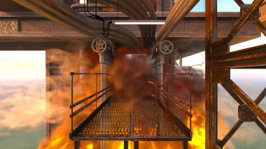 Koridorun 3B görüntülemesi