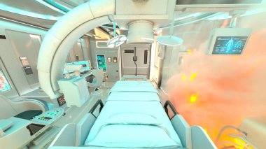 Uzay aracındaki laboratuvarın 3D görüntülemesi
