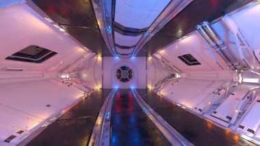 İçerideki uzay aracının 3B görüntülemesi