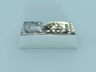 Gümüş külçenin 3 boyutlu canlandırması