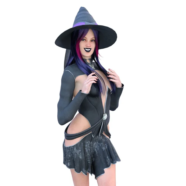 3D illustration of witch — Stock Photo, Image