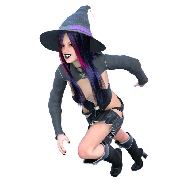 Ilustracja 3D czarownice — Zdjęcie stockowe