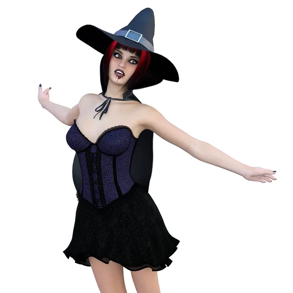 3D illustration of witch — Stock Photo, Image