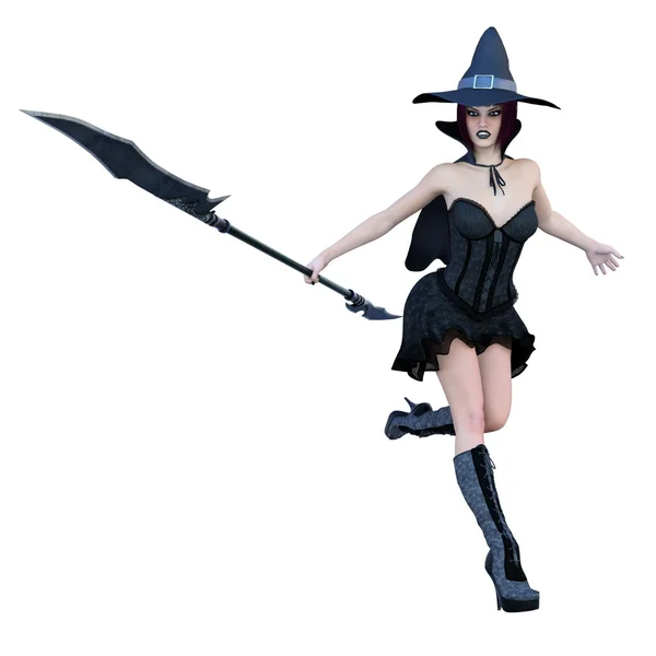 3D illustration of witch — Stock Photo, Image