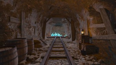 Madencilik operasyonunun 3B canlandırması