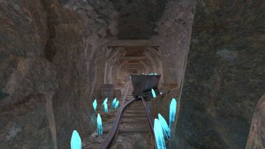 Madencilik operasyonunun 3B canlandırması