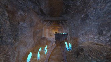 Madencilik operasyonunun 3B canlandırması