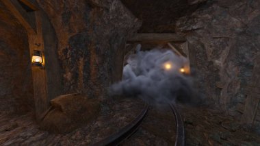 Madencilik operasyonunun 3B canlandırması