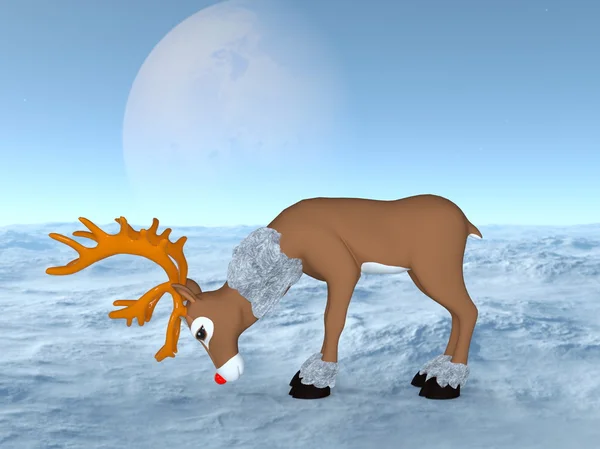 3D illustration of reindeer — Stock Photo, Image