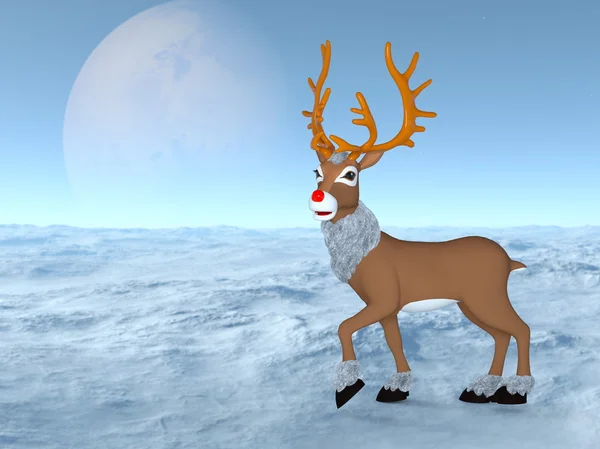 3D illustration of reindeer — Stock Photo, Image