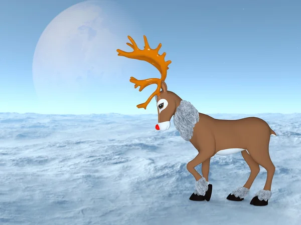 3D illustration of reindeer — Stock Photo, Image