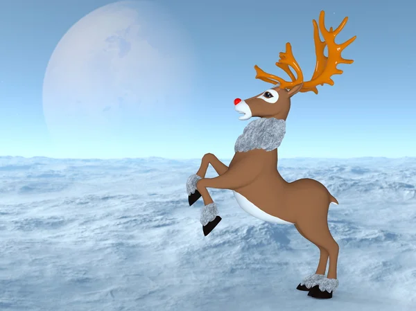Illustrazione 3D delle renne — Foto Stock