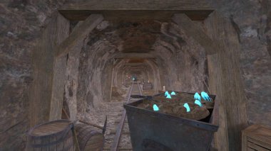 Madencilik operasyonunun 3B canlandırması