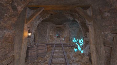 Madencilik operasyonunun 3B canlandırması