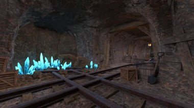 Madencilik operasyonunun 3B canlandırması