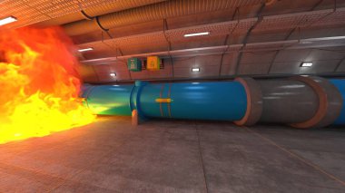 Depolama tesisinin 3B görüntülemesi