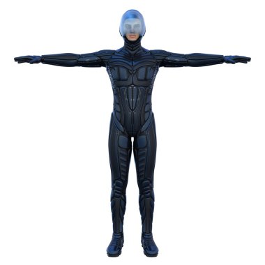 süper kahraman 3D çizimi