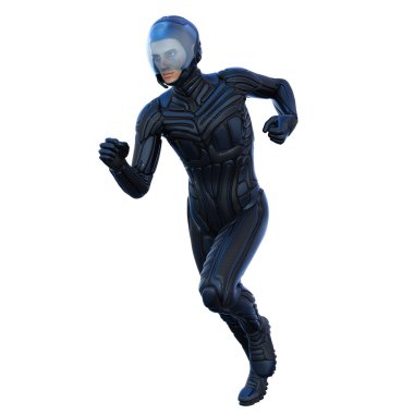 süper kahraman 3D çizimi