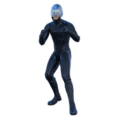 süper kahraman 3D çizimi