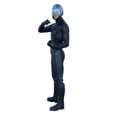 süper kahraman 3D çizimi