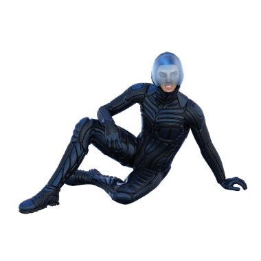 süper kahraman 3D çizimi