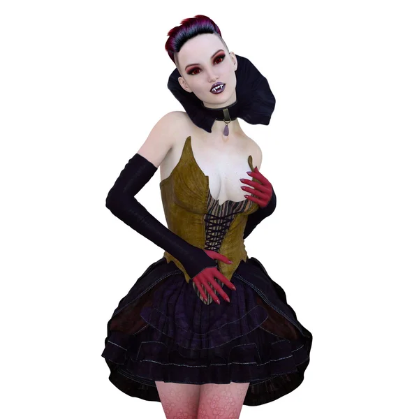 3D illustration of female vampire — Stock Photo, Image