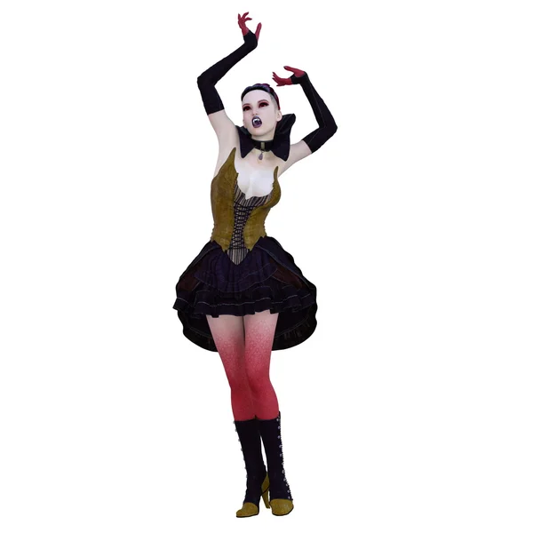 3D illustratie van vrouwelijke vampier — Stockfoto