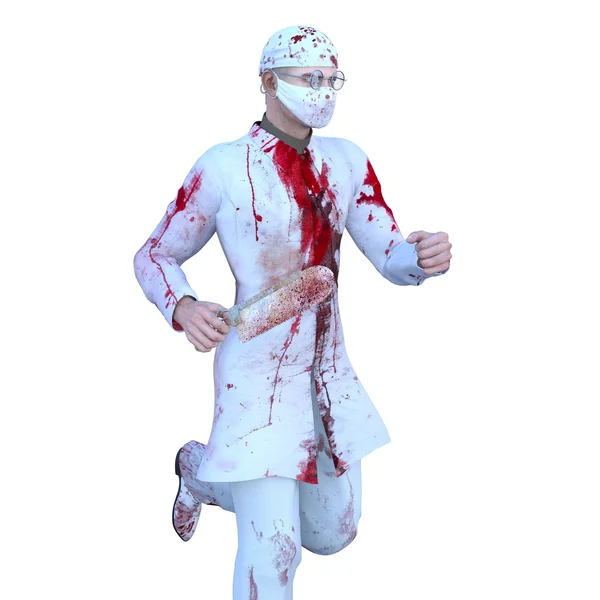 3D illustratie van een zombie — Stockfoto