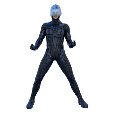 süper kahraman 3D çizimi