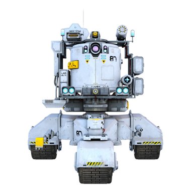 Uzay rover 3D çizimi