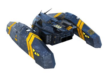 Uzay gemisi 3D çizimi