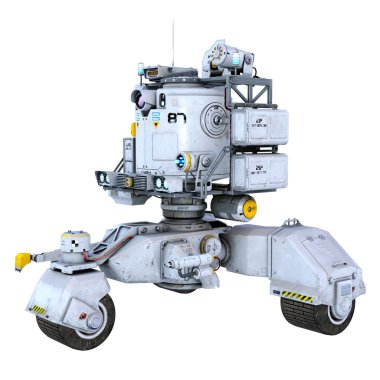 Uzay rover 3D çizimi