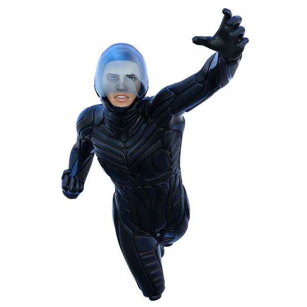 3D illustration of super hero — Stock Photo, Image