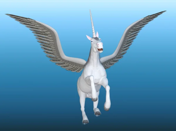 Ilustración 3D de un unicornio — Foto de Stock