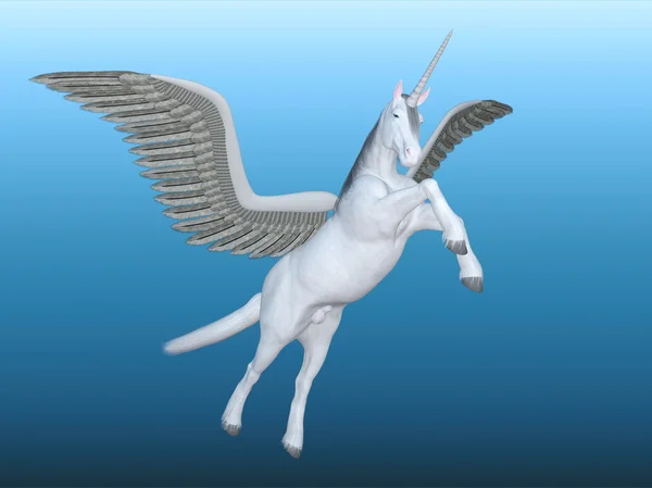 Ilustración 3D de un unicornio — Foto de Stock