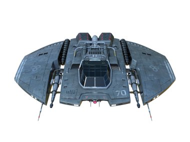 Uzay gemisi 3D çizimi