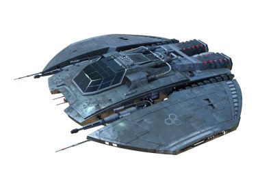 Uzay gemisi 3D çizimi