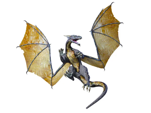 Illustration 3D d'un dragon — Photo