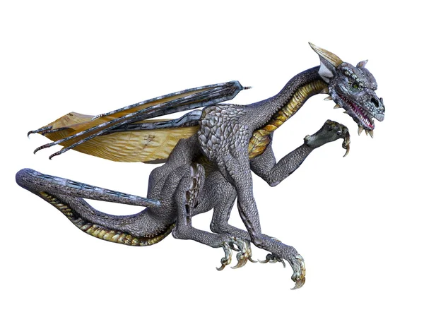 3D illustration av en drake — Stockfoto