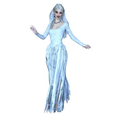 dişi bir vampir 3D çizimi