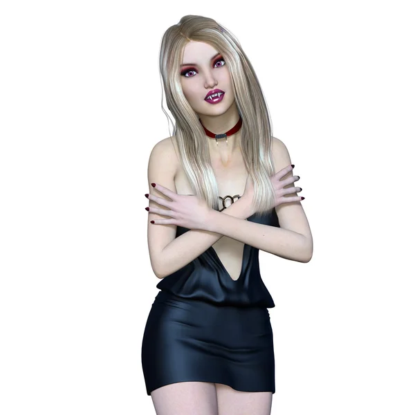 3D-Illustration eines weiblichen Vampirs — Stockfoto