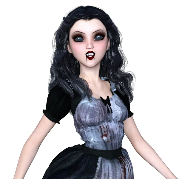 3D illustration of a female vampire — Stock Photo, Image