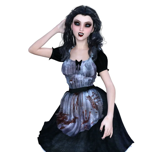 Ilustración 3D de un vampiro femenino —  Fotos de Stock