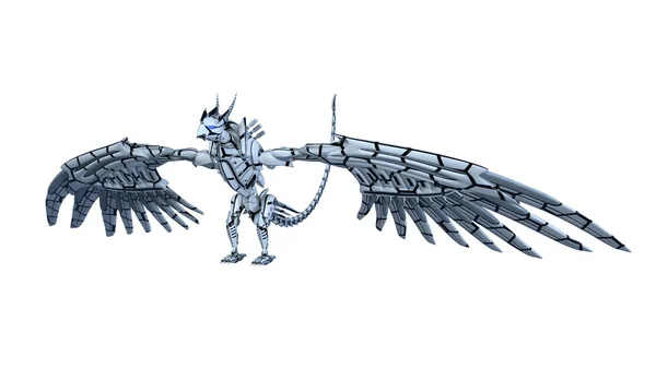 Ilustrasi 3D monster burung mekanis — Stok Foto