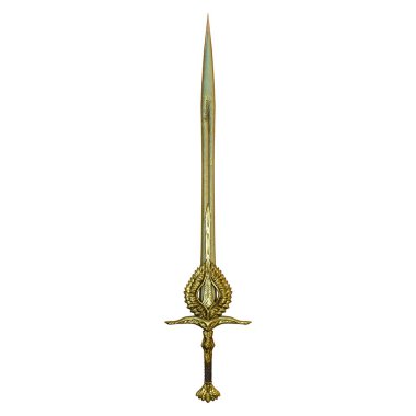 bir kılıç 3D çizimi