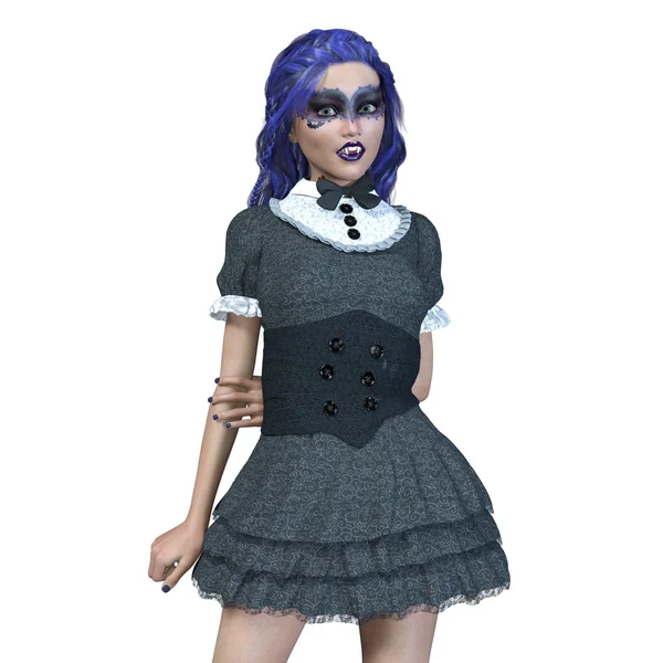 3D illustration of a female vampire — Stock Photo, Image